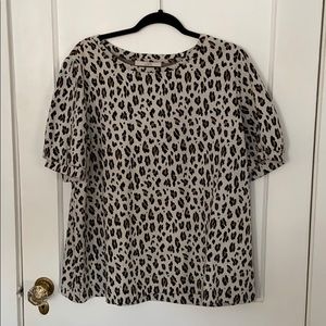 Leopard Loft Plus Top